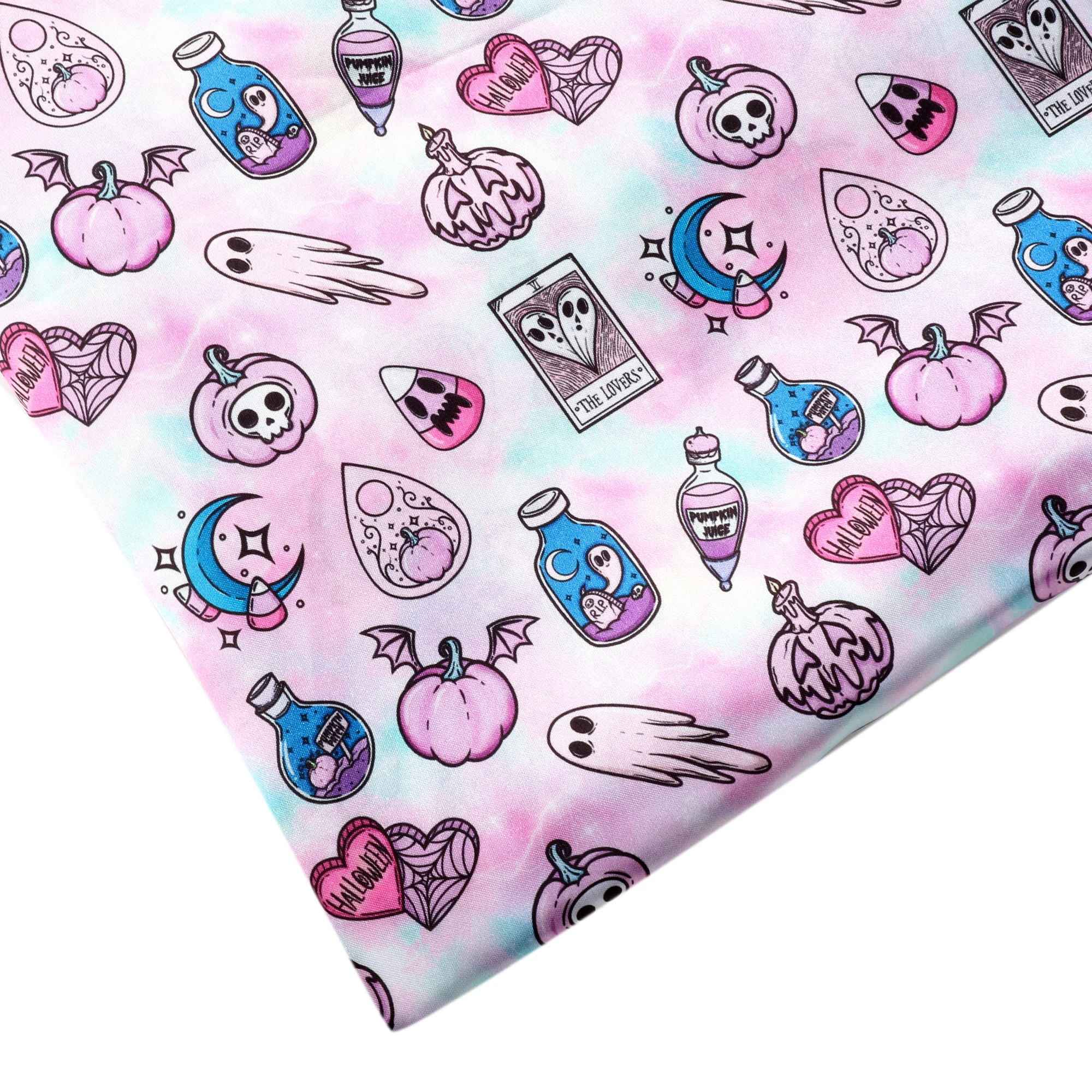 50*145cm 폴리에스터 또는 면직물(미터 단위 판매) 할로윈 원단, 의류 재봉, DIY 공예, 홈 텍스타일용