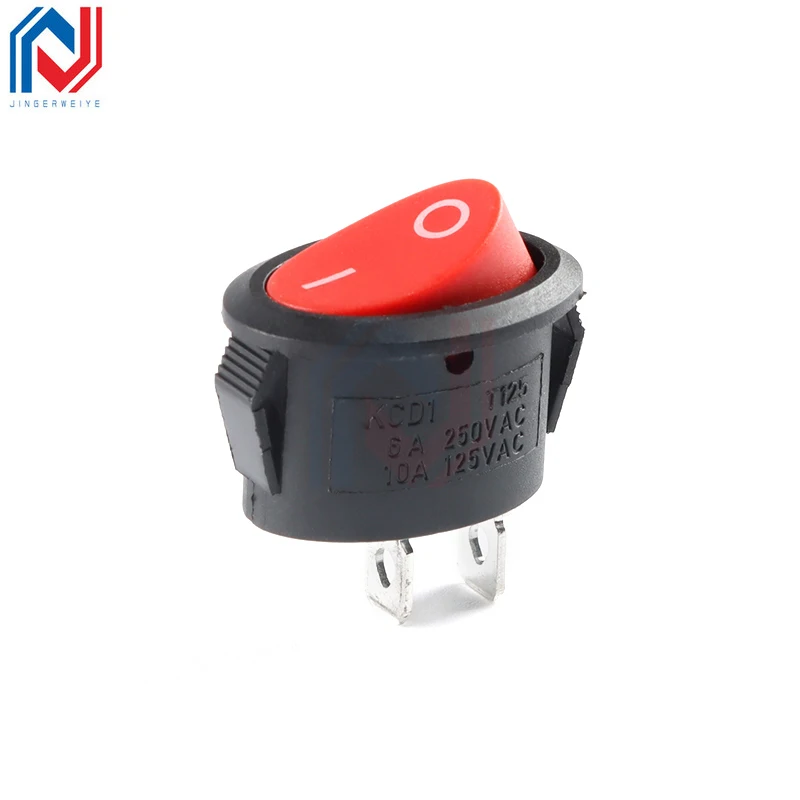 KCD1 Oval Rocker switch ON-OFF / ON-OFF-ON 2 Pins / 3 Pins Fan Electric Kettle Switch Power Switch 6A 250VAC 10A 125VAC 2PCS rocker switch