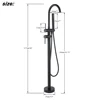 Black/Golden Bathtub Shower Faucet Floor Standing Bath Tub Spout Shower Single Handle Mixer Tap Bathroom Shower Faucet Mixer Tap 6