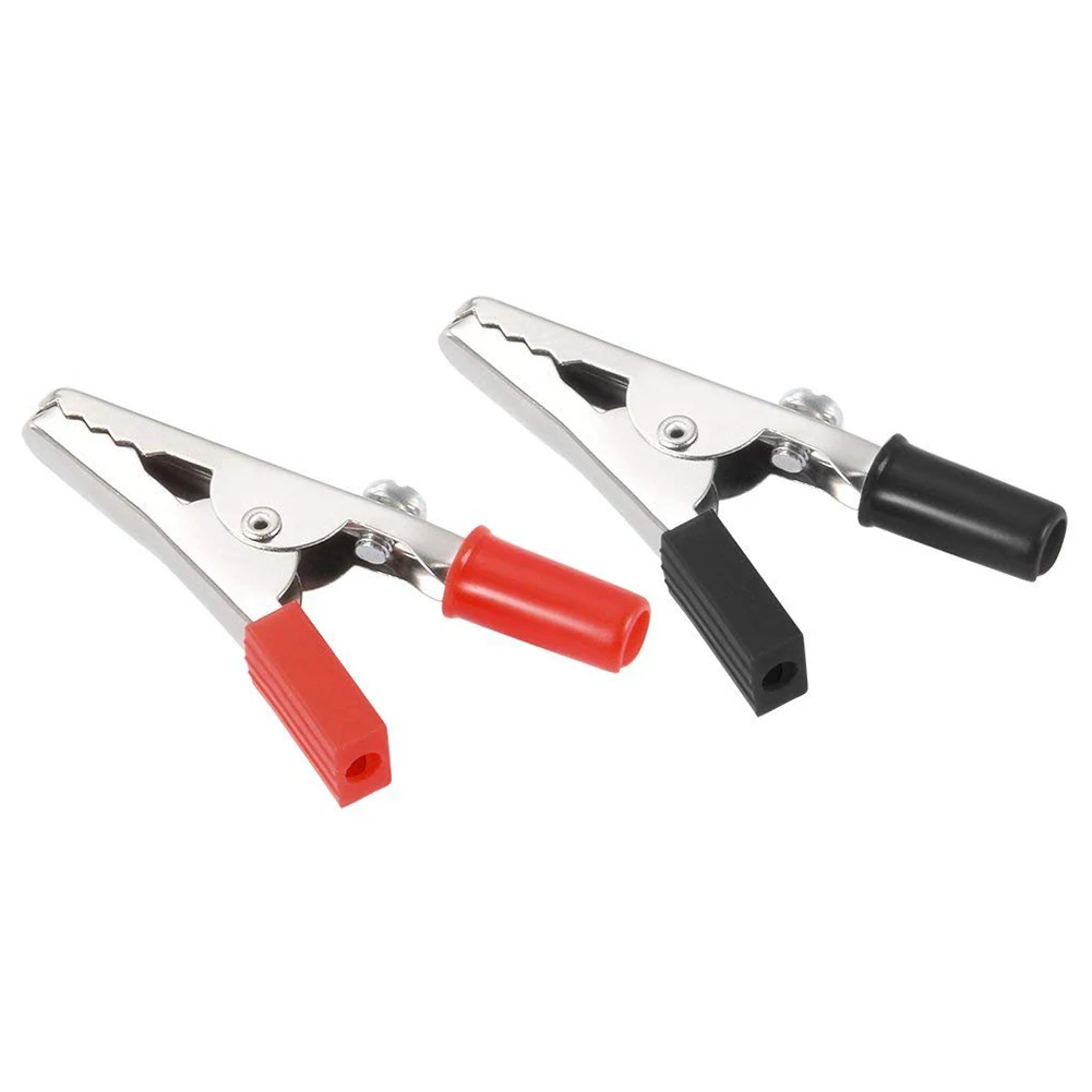 Handle electrical crocodile alligator clips 10A
