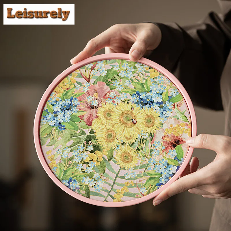 Cloisonn É Enamel Color Tea Tray Japanese Cuisine Table Coffee Storage Board Trays Provide for Hospitality Dishes for Serving