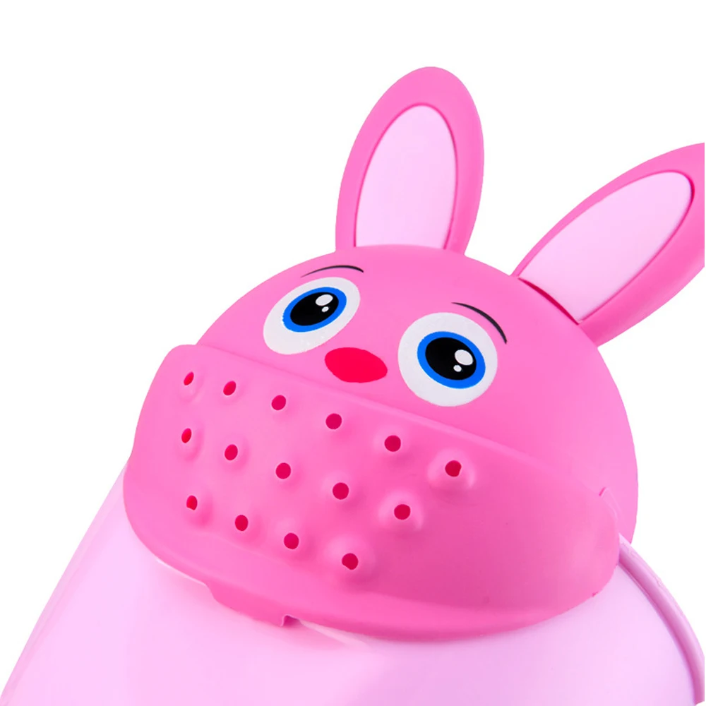 Cute Cartoon Shampoo Cup For Babies Wash Hair Shampoo Cup Baby Spoon Shower Bath Water Swim Head Watering Bottle Bath Product 6
