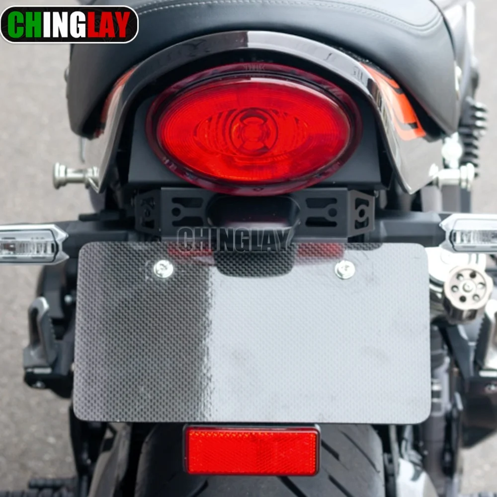 가와사키 Z900RS 개조 롱테일 커버 특수 액세서리에 적합한 펜더 키트가 없는 Z900RS 번호판 프레임 철제