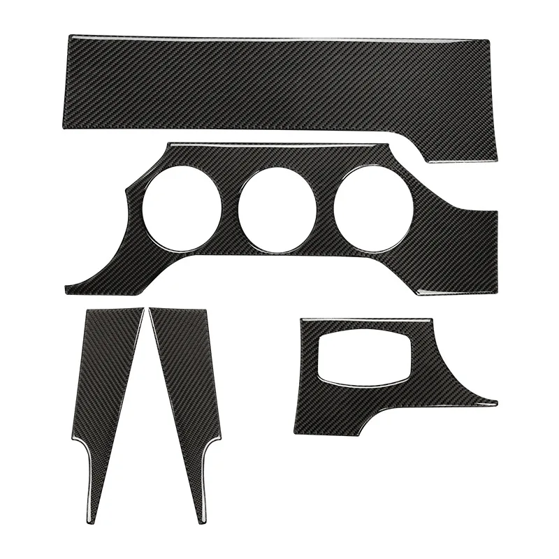 

Наклейки на панель центральной панели автомобиля из АБС-углеволокна для Ford Mustang 2015-2019