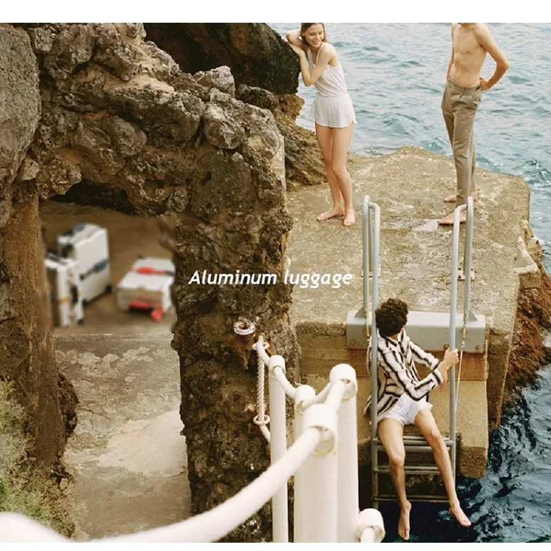 기내용캐리어 20인치 알루미늄 마그네슘 합금 수하물 커버, 여행가방, 캐리어, 암호 잠금 가능한 캐빈 탑승 가방 11 럭셔리 브랜드 알루미늄 여행 수하물 트롤리 케이스, 바퀴가 달린 캐빈 여행 가방, 20 인치, 26 인치, 30 인치