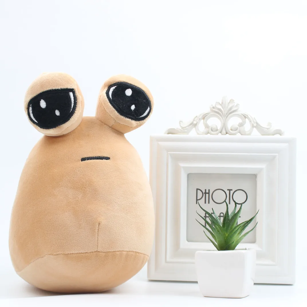 My Pet Alien Pou Plush Toy Kawaii Alien Pet Doll Cute Pou Stuffed Toys Soft Pillow Plush Animal Gift Toys For Kids Girls