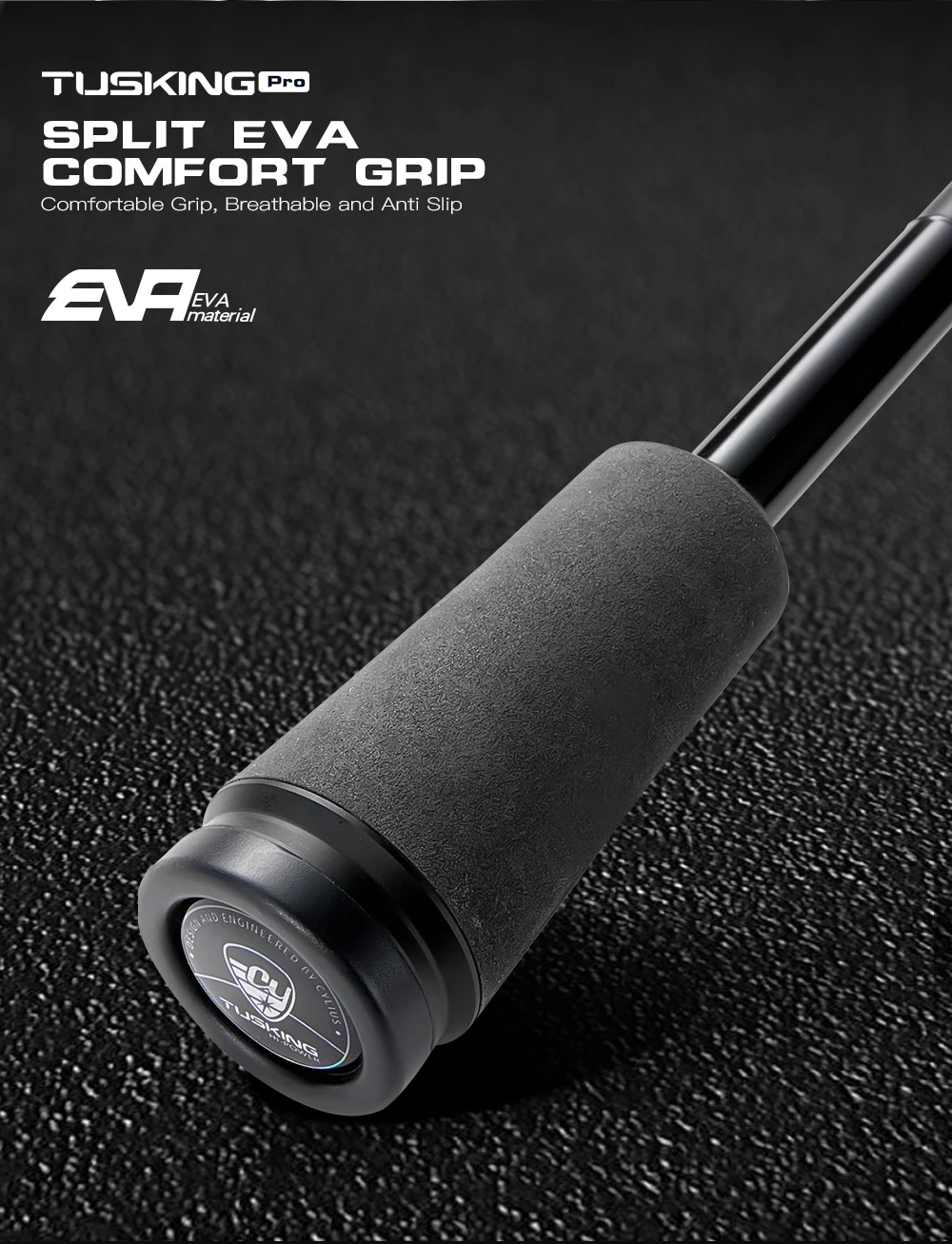 Cylius Tusking Pro Allzweck-Angelrute, leicht, fortschrittlich, aus Kohlefaser, ergonomischer Rollensitz, empfindliche Spitze, Spinn-Angelrute – Detail 19