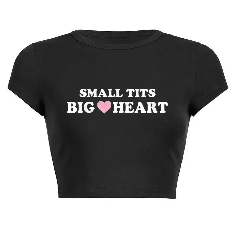 

Кроп-топ Y2k женский с надписью и графикой, уличная одежда в стиле Харадзюку, облегающая футболка, летняя женская одежда, топы