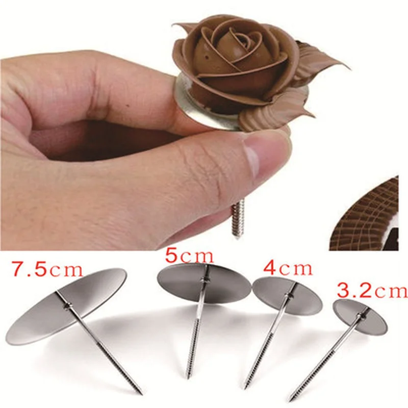 StainlessSteelPipingNailCakeBakingPipingStandsToolsCakeFlowerNailsBottomTray