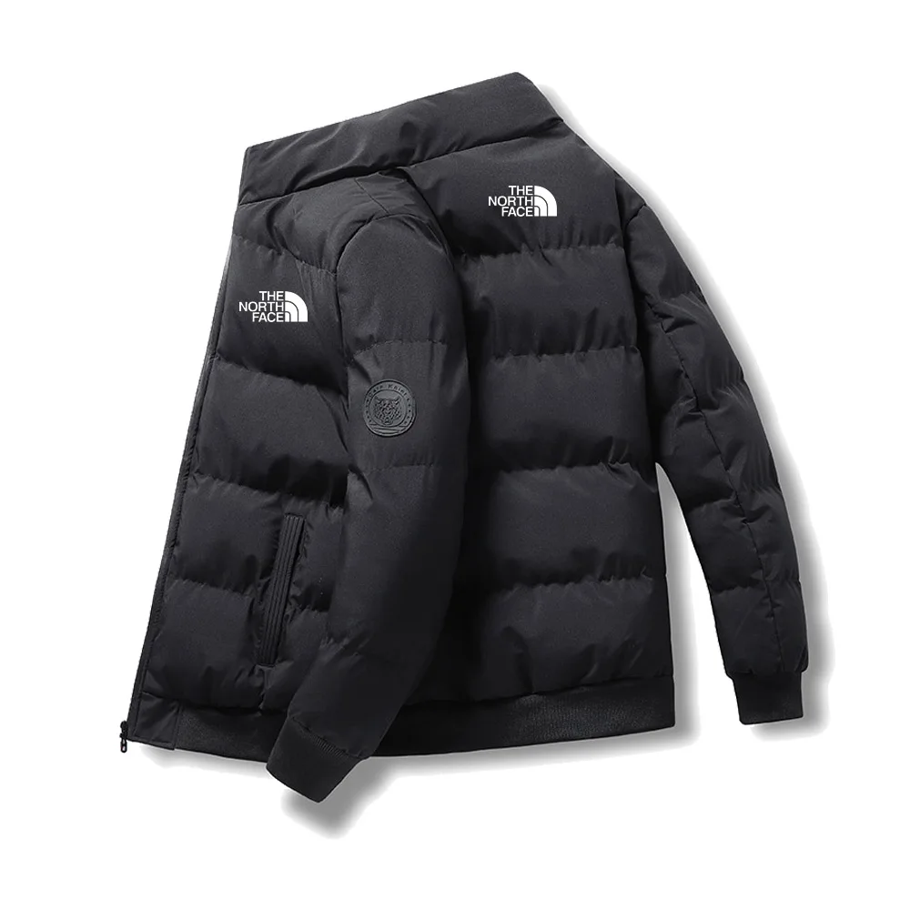 Winter Jacket Men's Fashion Stand Collar Parker Zipper Padded