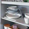 Kitchen Household Storage Drain Iron Rack 3 Levels Plates Bowl Cup Separate Storage Dishes Stand Hold Dish Drying Organizer Tool 2