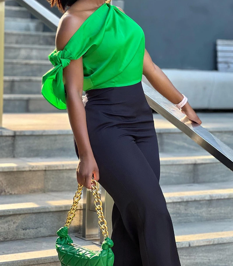 Women's Clothing Summer 2023 Sexy Jumpsuit Autumn Fashion Versatile Casual Off Shoulder Strap Slim Fit One Piece Wide Leg Pants