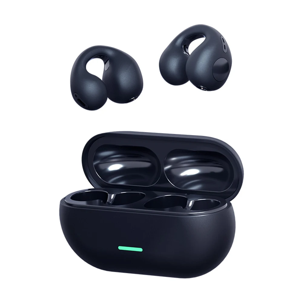Auriculares inalámbricos Bluetooth con clip para la oreja T75, tapones para los oídos de alta calidad OWS, auriculares deportivos a prueba de sudor