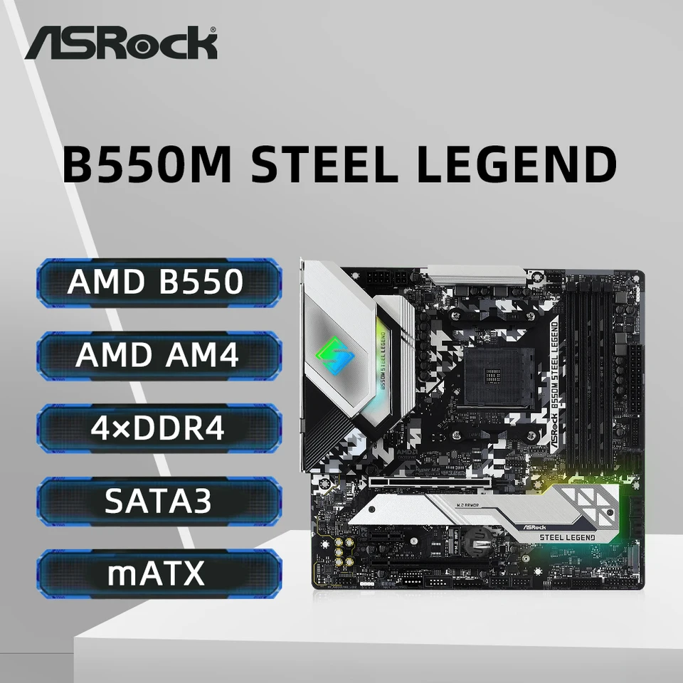 CPU Ryzen7 5800x3d B550M Steel Legend 32GB Amazon.com: ASRock B550M Steel Legend Supports 3rd Gen AMD AM4