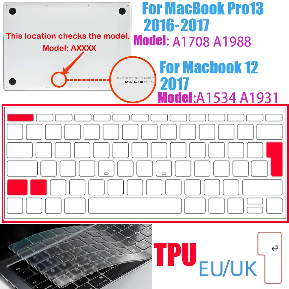 Feather-Light Ultra-Thin TPU Keyboard Cover