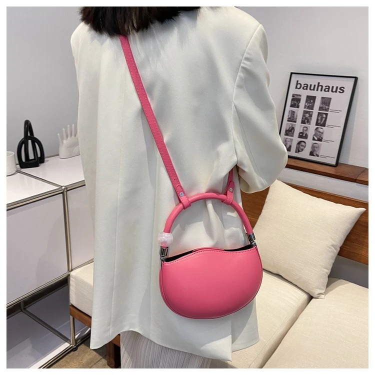 Vintage Casual Tote Women's Shoulder Bag Pu Leather Handbags Spring Summer New Cute Fashion Solid Color Crossbody Bags for Women