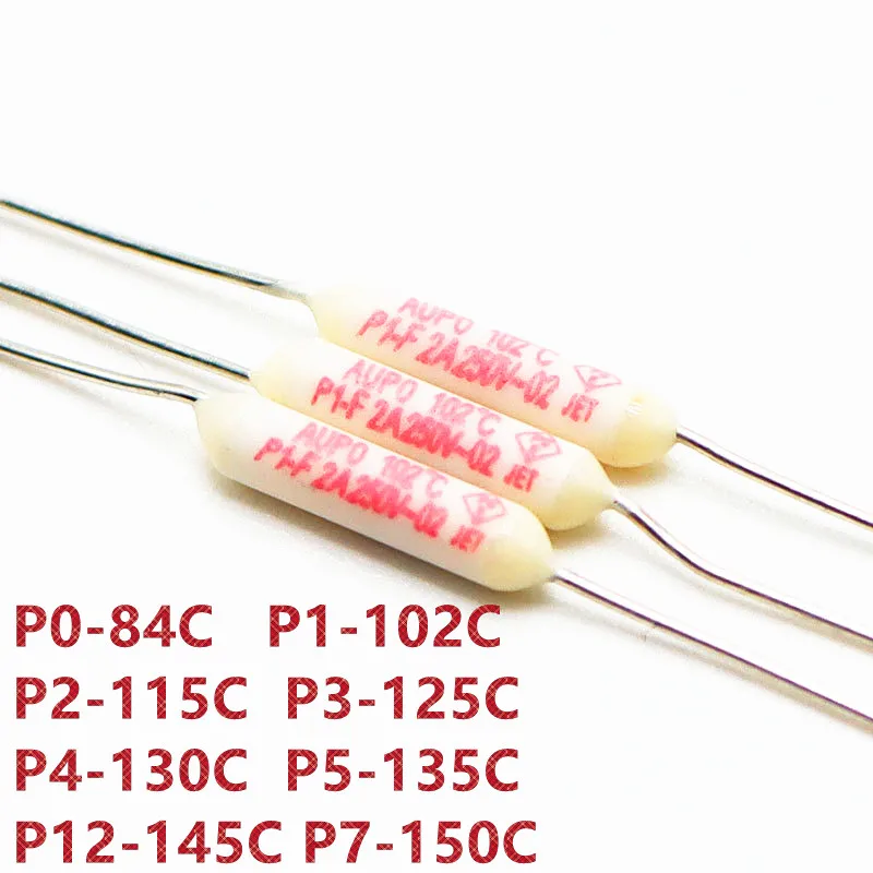 Temperature Fuse JET RF AUPO 1A 2A 3A 5A 250V 84/102/115/125/130/135/145/150C Degrees temperature switch,thermal fuse