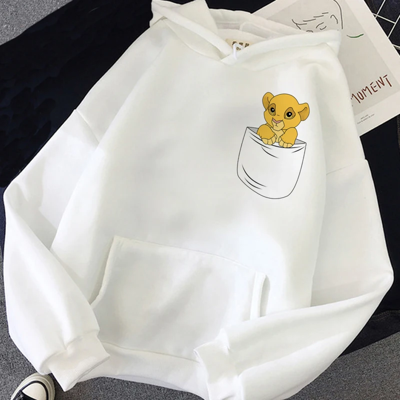 thumbnail image 1 of Disney Hakuna Matata divertida Simba Anime Sudadera con capucha mujer el Rey León Kawaii sudadera gráficos Harajuku mujer Sudadera con capucha, 1 of 5