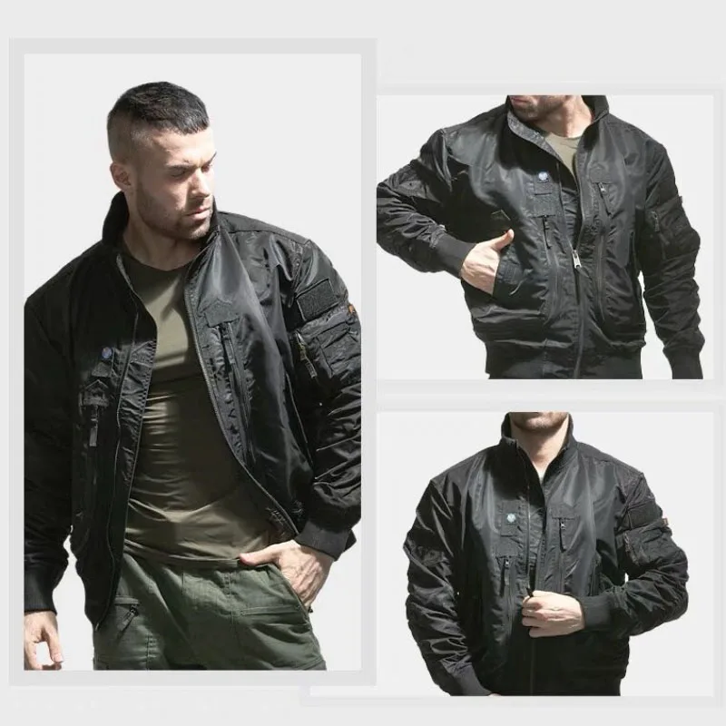 

Anorak Motorcycle Jacket Man Coat Parkas Jakets for Men Winter Jackets Plus Size Clothes Men's Coats Short Varsity Cardigan Male