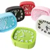 Bright-colored  Practical Bedside Non-ticking Alarm Clock Korean Style Desk Clock Battery Operated   Household Supplies 4