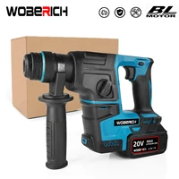Electric Brushless Hammer Drill Multifunctional Rotary Cordless Rechargeable Power Tools For Makita/WOBERICH 18V Battery 1