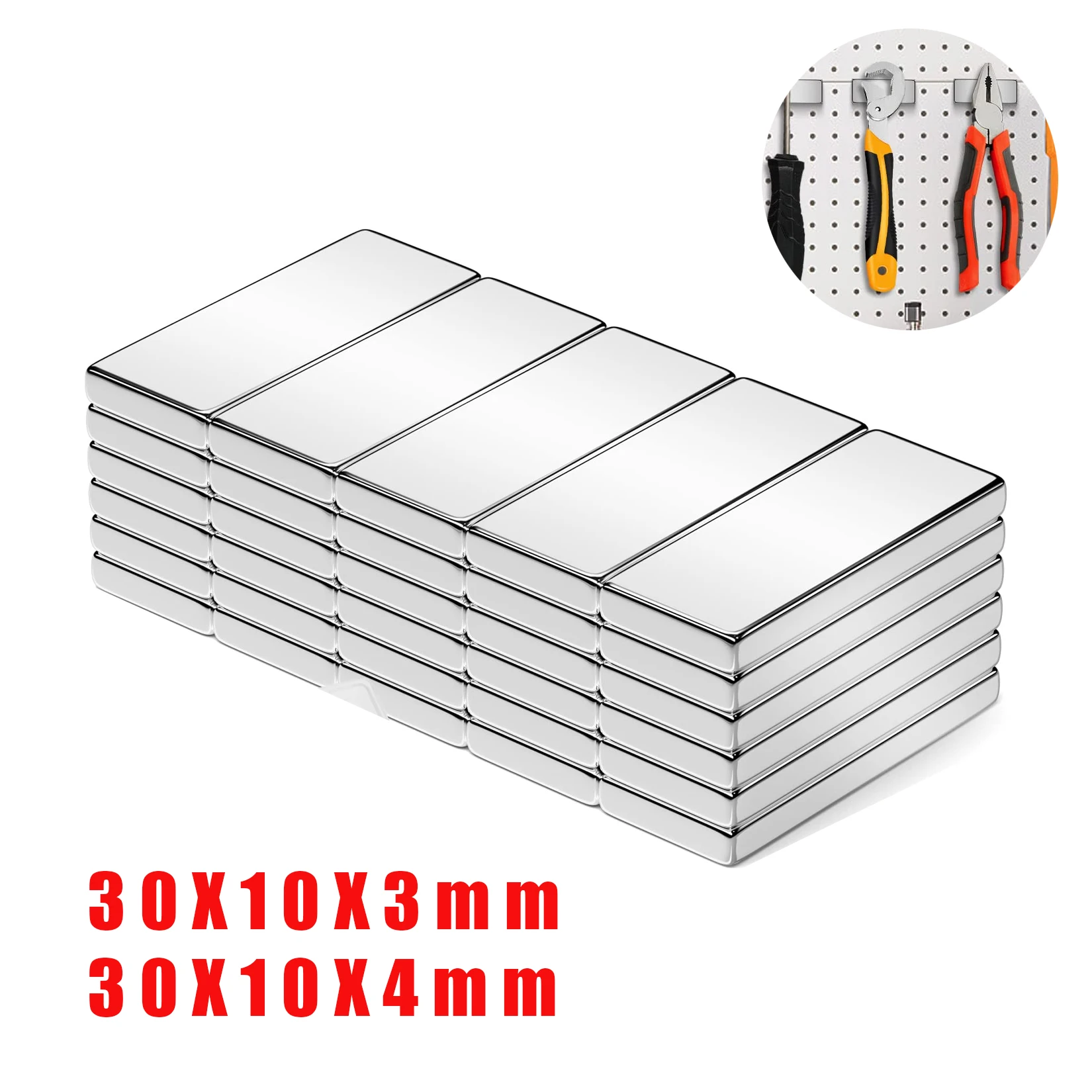 

Мощные неодимовые магниты 30x10x4 мм, суперлист, Перманентный магнит N38, 30x10x4 мм, мощный магнит 30*10*3 мм