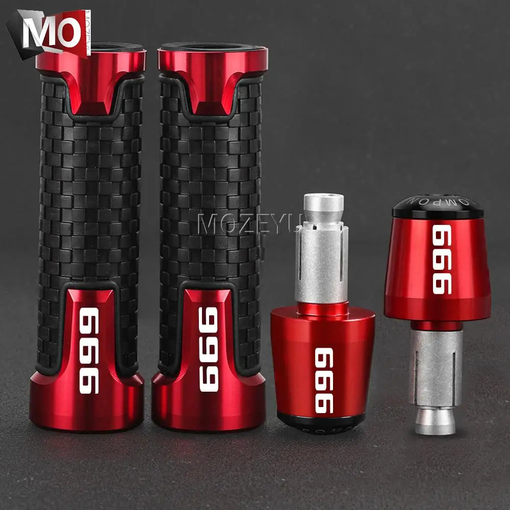 

Motorcycle Handlebar Grips Hand Handle grip Ends Anti Vibration Silder Plug Cap For Ducati 999 S R 999R 999S 2003 2004 2005 2006