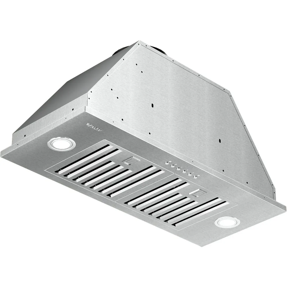 Range Hood Insert Built-in Range Hoods Ducted/Ductless with 4-Speed Soft Touch Panel Control/Dishwasher-safe Filters