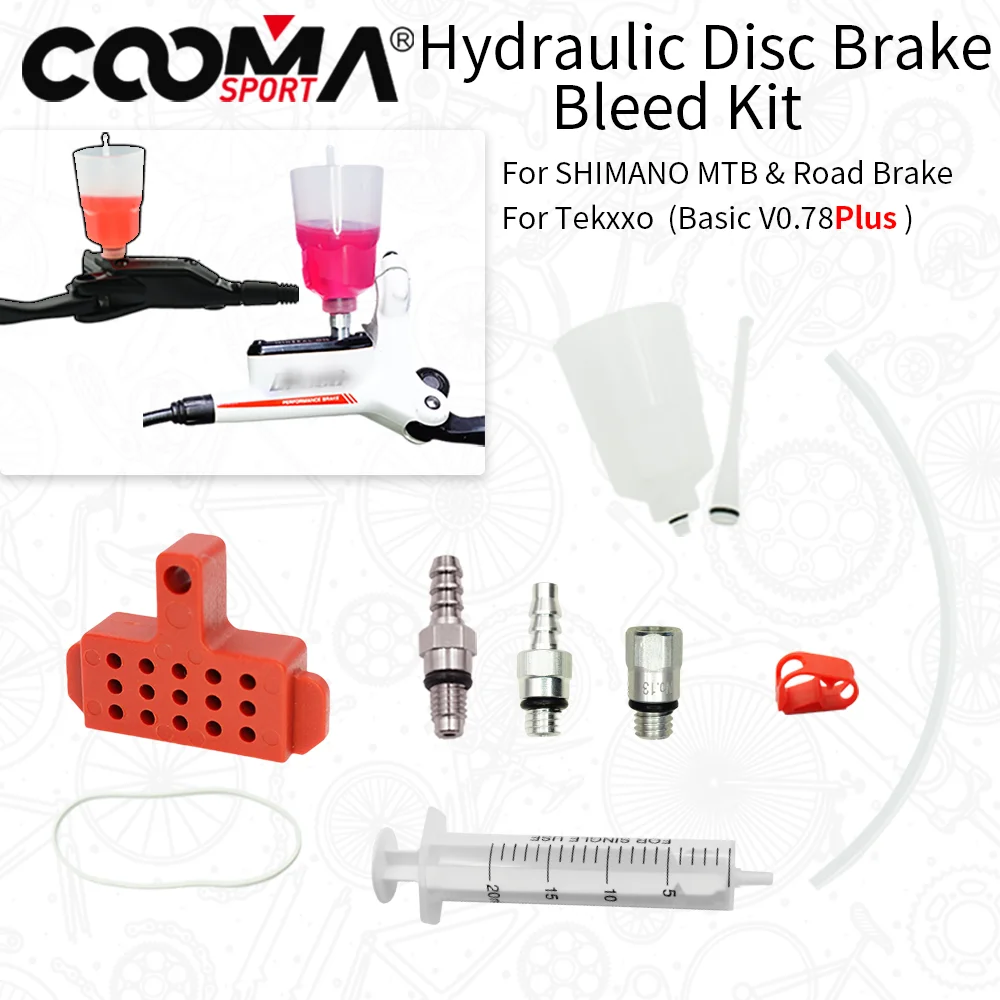 

Комплект гидравлического тормоза для Shimano Tektro, гидравлический тормоз, минеральное масло, базовый набор инструментов для промывки V0.78Plus