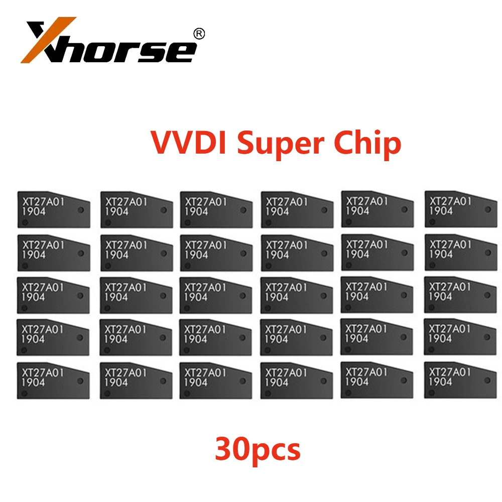 Оригинальный транспондер Xhorse VVDI Super Chip XT27A66 XT27 XT27A для VVDI2 Mini Key Tool для ID46/40/43/4D/8C/8A/T3/47, 30 шт.