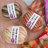 50g/roll Fancy Section Dyed Wool Yarn Soft Multicolor Medium Thick Yarns DIY Crocheting Knitting Sweater Hand-woven Craft Yarn 6
