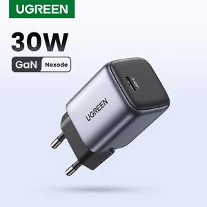 UGREEN Nexode GaN быстрое зарядное устройство 30 Вт для iPhone 14 13 USB C зарядное устройство для iPad Pro, для samsung, для Xiaomi PD зарядное устройство