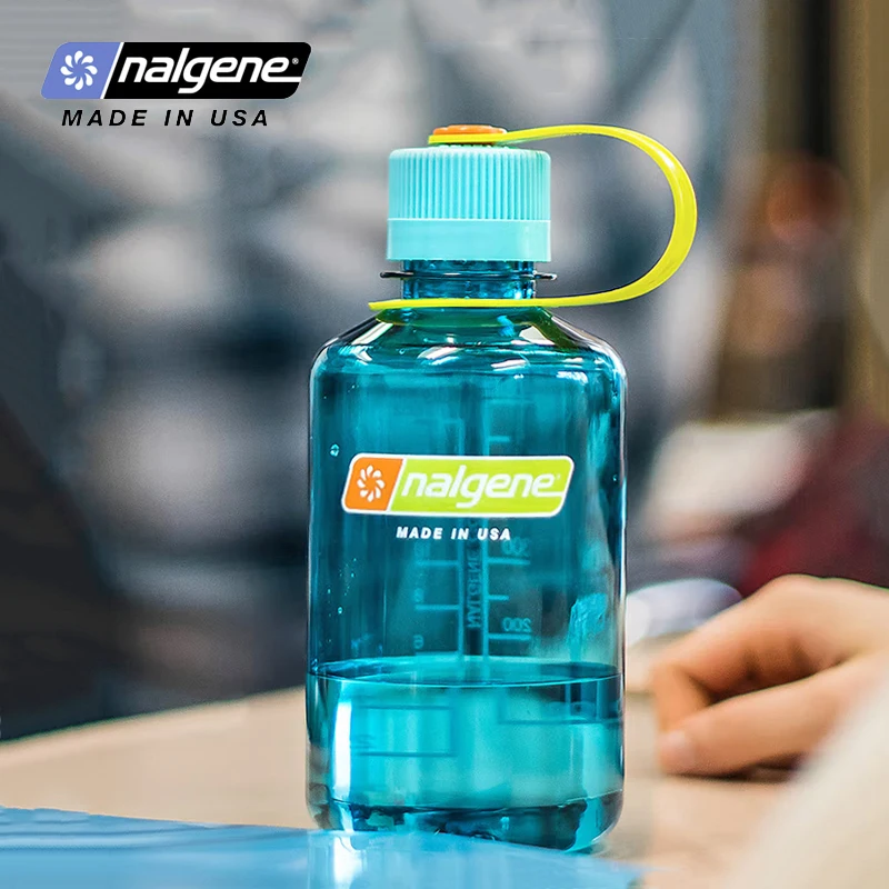 Nalgene-Outdoor Sports Water Bottle, Narrow Mouth, Tritan Healthy Materials,Student, Kids, Hiking, Camping, 500ml