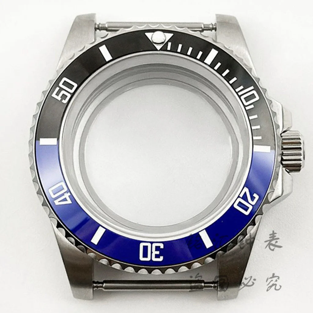 Deep Blue Bezel 40MM Diver Watch Case with Waterproof Sapphire Crystal