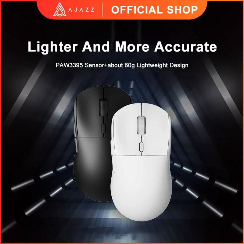 AJAZZ AJ199 2.4GHz Wireless Mouse Optical Mice with USB Receiver Gamer 26000DPI 6 Buttons Mouse For Computer PC Laptop Desktop