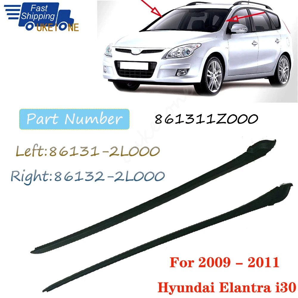 For072012HyundaiElantraI30LeftRightWindshieldSidePillar