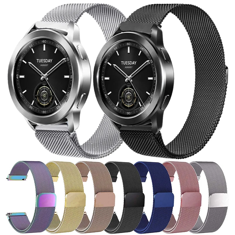 

22mm Metal Strap for Xiaomi Watch S3 Watch Band for Xiaomi Watch S1 Active/Pro Straps For xiaomi watch s2 Magnetic Loop Bracelet