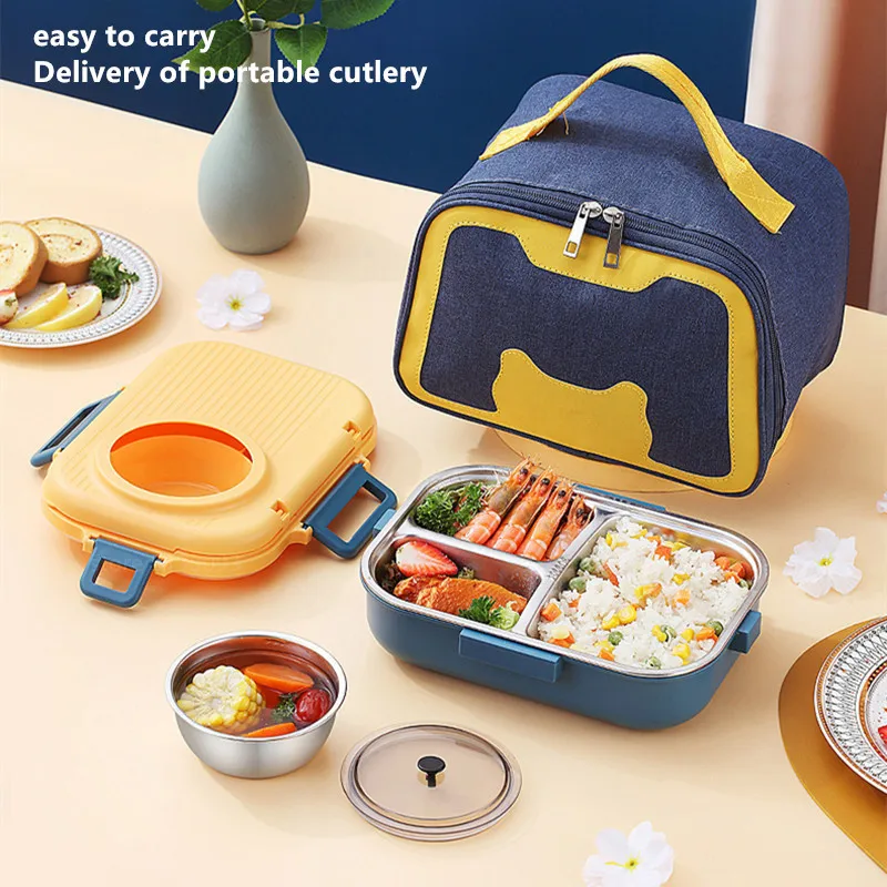 304 Stainless Steel Student Lunch Box  Stainless Steel Lunch Box Kids -  304 - Aliexpress