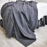 Drap de lit en lin pur 100%, confort ultime, élégance, drap plat naturel, écologique, respirant, Durable, Queen California King 6