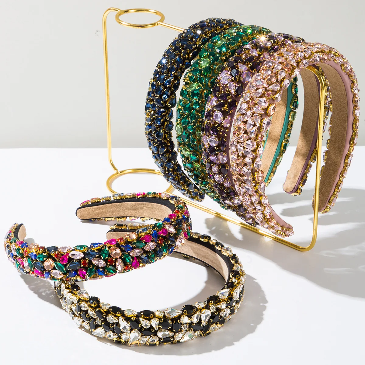 European and American Baroque Full Diamond Sponge Heavy Industry Headband Female Vintage Court Style Hair Accessories