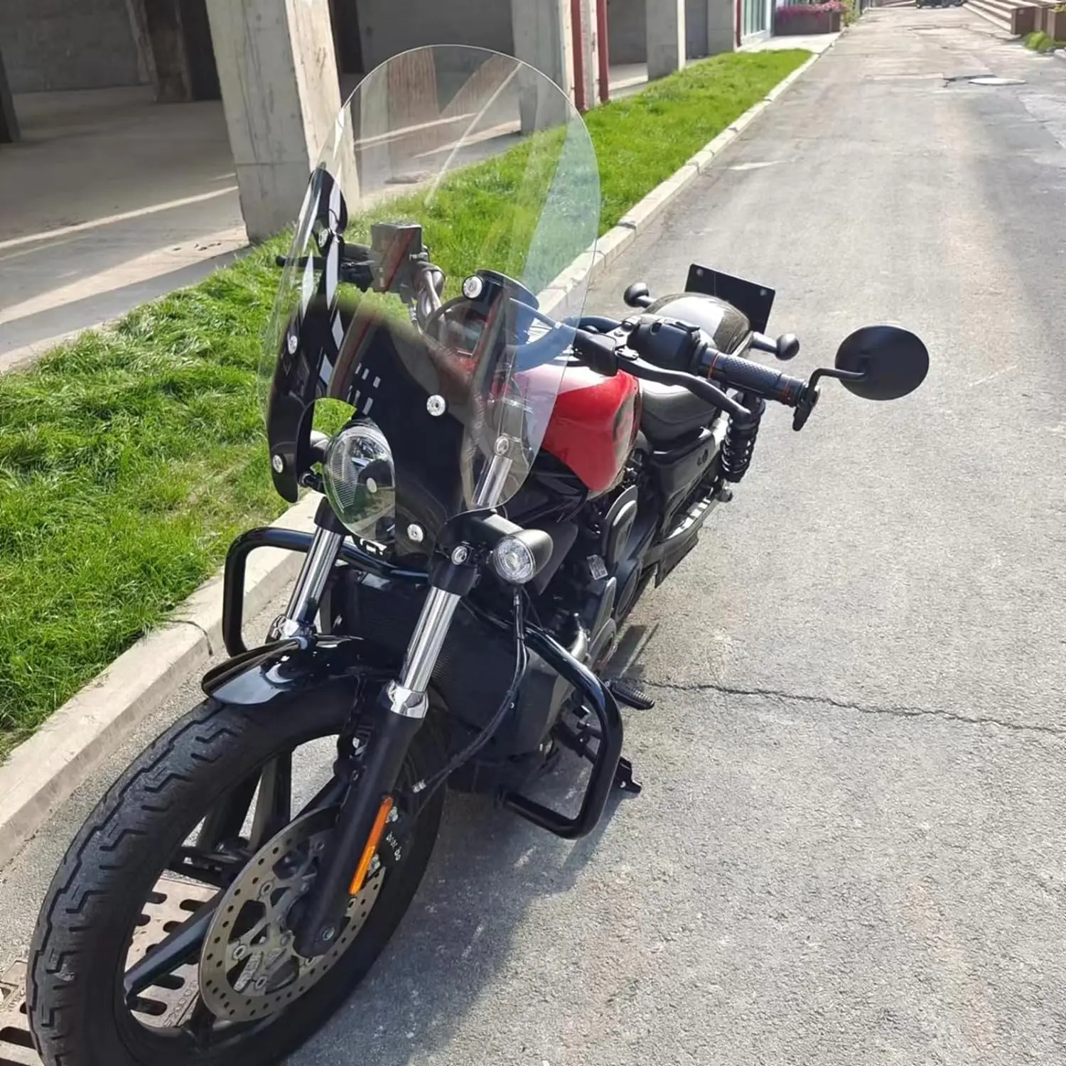 ハーレーショートフロントスクリーン ハーレーダビッドソン ストリートグライド 96-13 FLHT FLHX