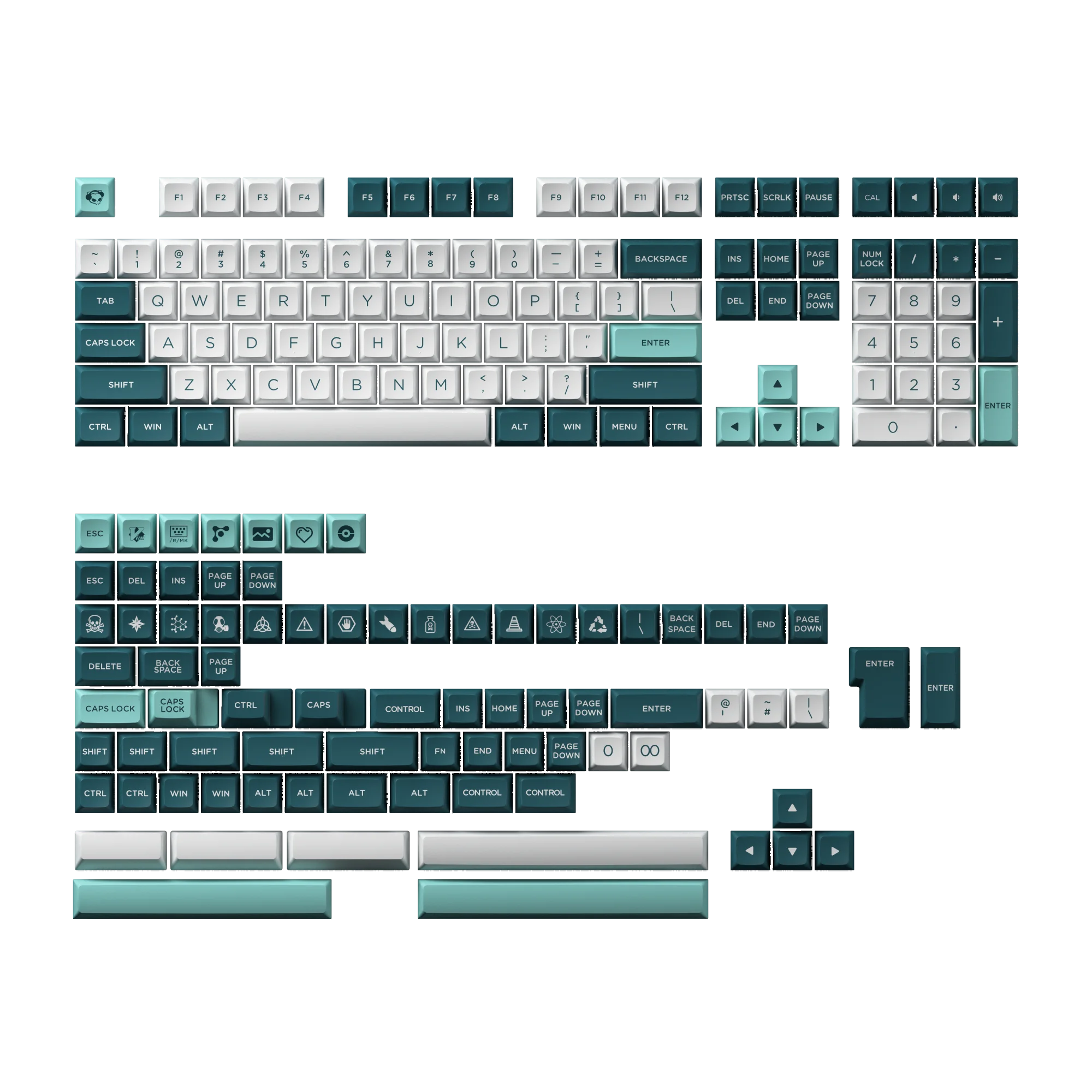 akko様 Akko-庭のキーボードカバー,187キー,ダブルショット,osa
