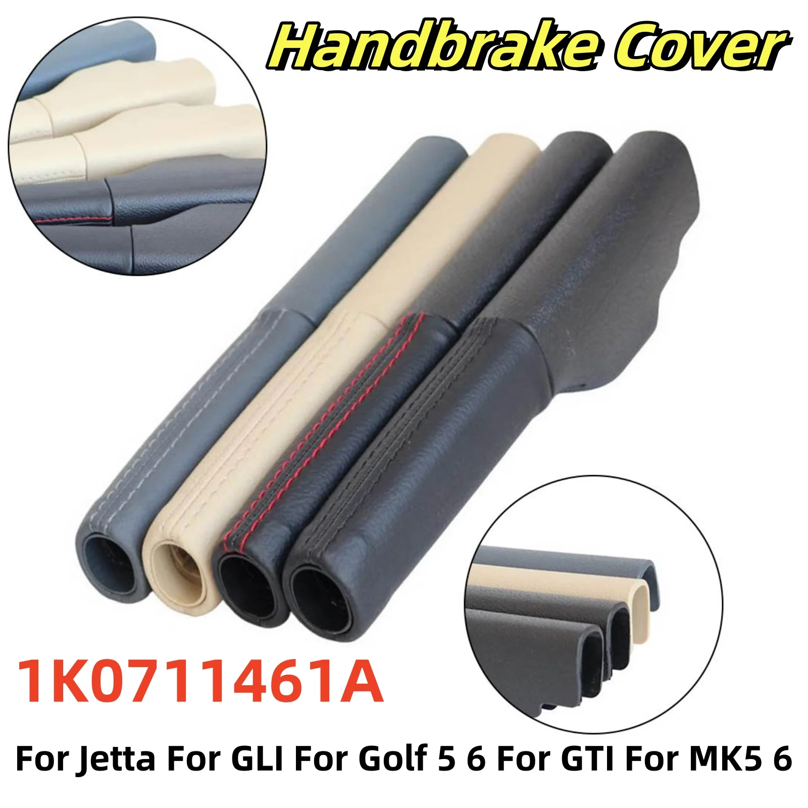 CarParkingHandbrakeCoverBrakeDustCoverHandbrakeCoverForJettaForGLIForGolf56ForGTIForMK561K0711461ALeather-AliExpress34