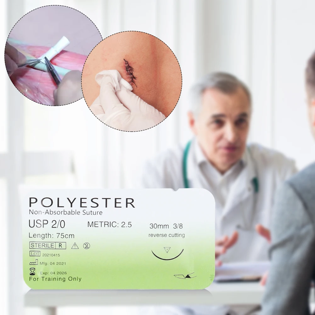 Medical Students Suture Practice Kit Surgical Training with Skin Pad Model Tool Set Educational Teaching Equipment Practice Set