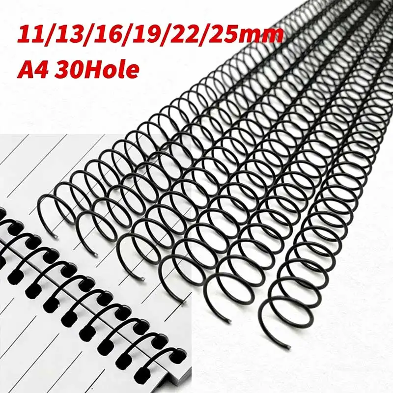 20Pcs A4 30 홀 금속 루스 리프 바인딩 링 나선형 코일 바인더 링 노트북 달..