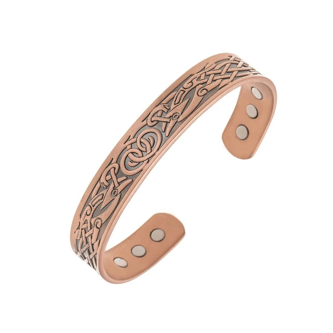 European and American Retro Double-ring Pattern Magnetic Bracelet Set
