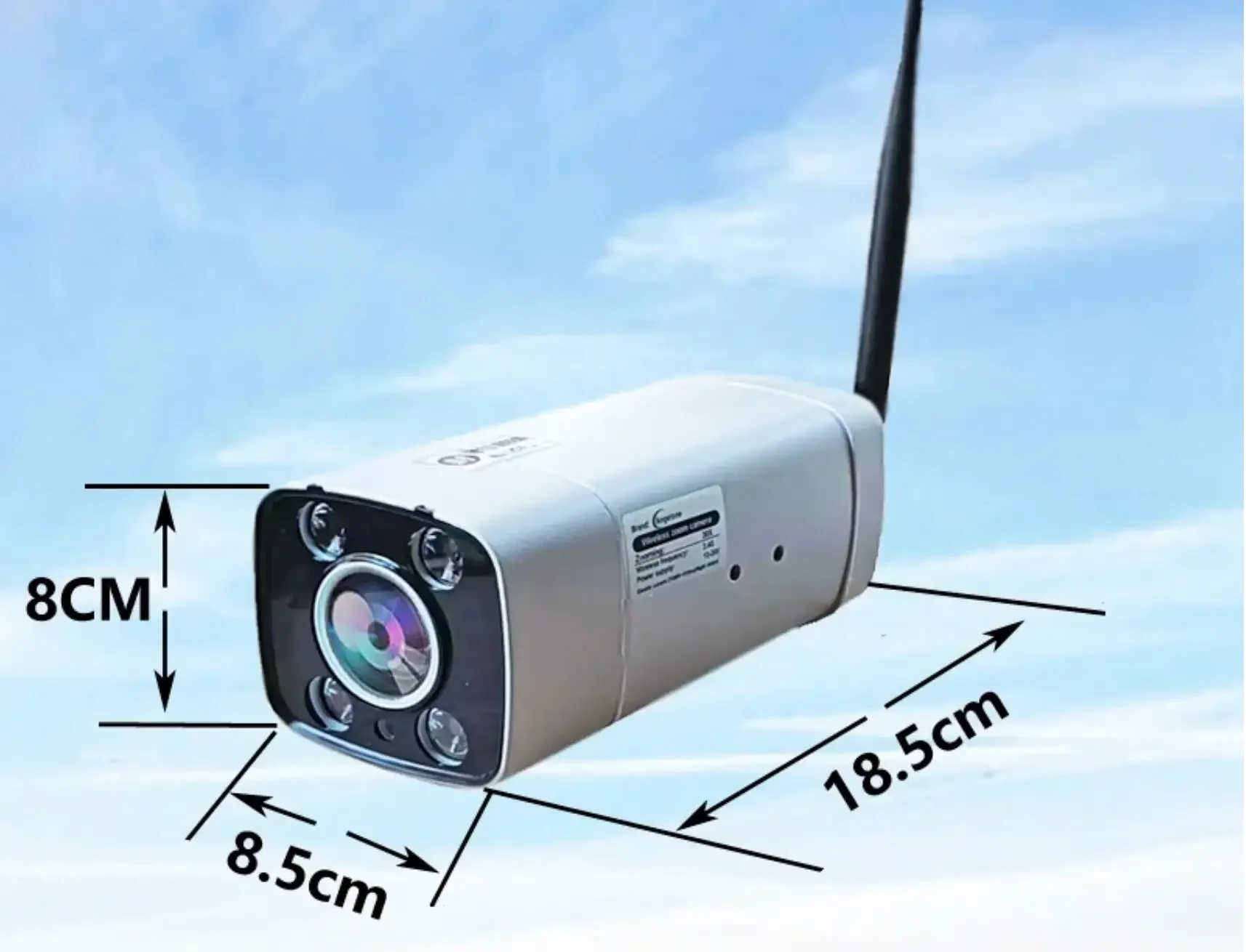 Wireless Monitor Waterproof Night Vision Monitor 8X/30x Zoom 9" IPS Screen Loop
