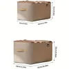 Steel Ring Clothes Storage Basket Foldable Storage Box Household Wardrobe Drawer Dust-proof Non-woven Pants Portable Storage Box 6