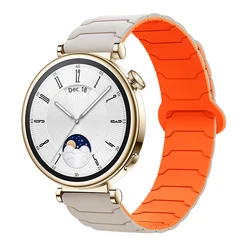 18mm Magnetic Sport Silicone Strap - Universal Fit for Smartwatches, Unisex Design (13 starlight orange)
