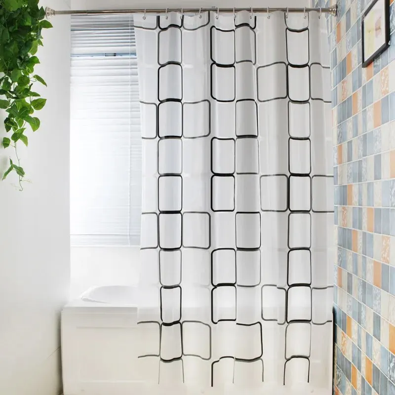 Shower Curtain PEVA Waterproof Bathroom